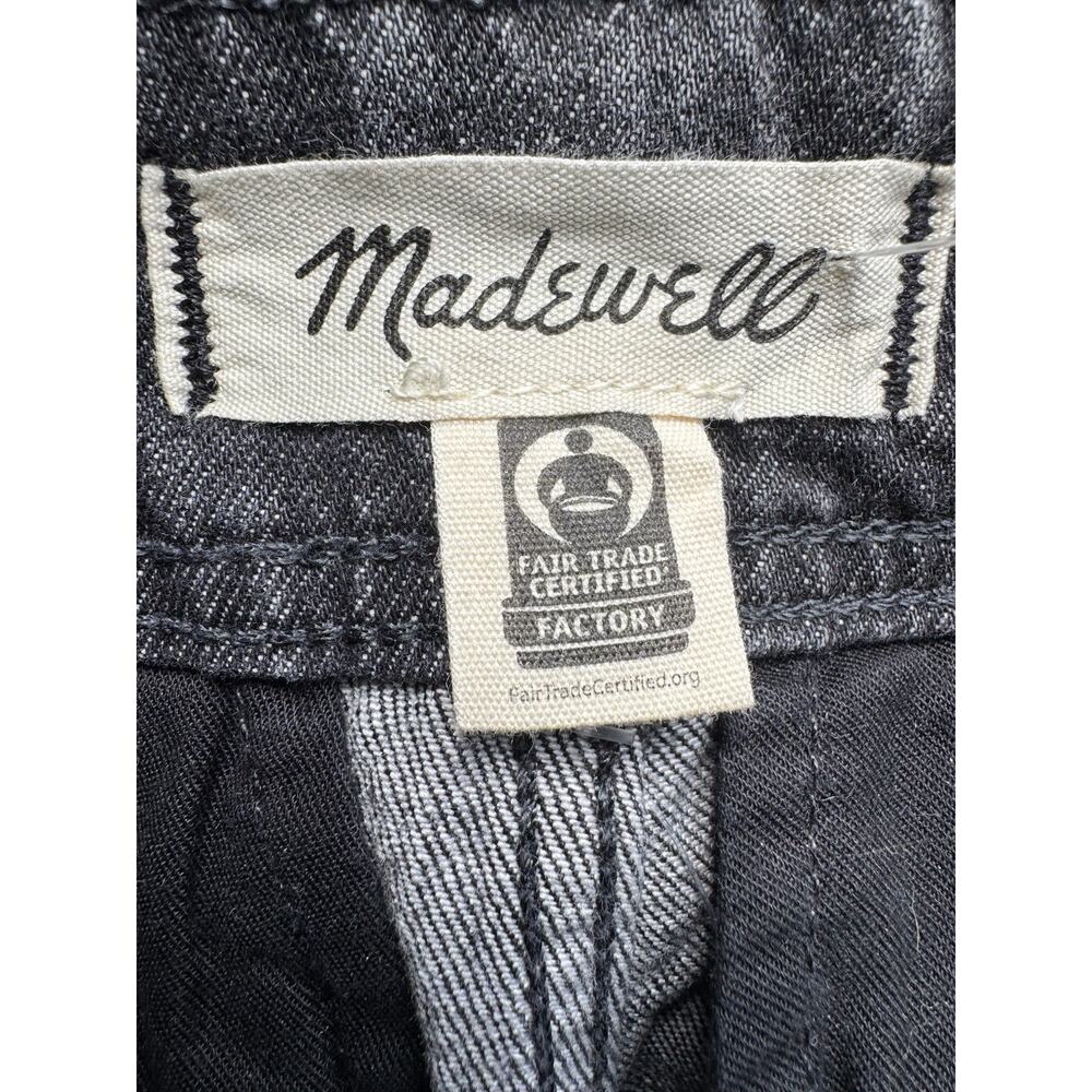 NWT Madewell Tapered Denim Trousers Robles Black Wash Size 24 - Picture 10 of 11